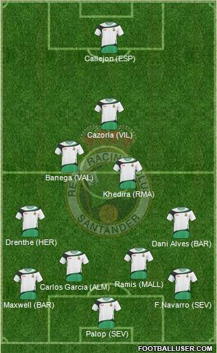 R. Racing Club S.A.D. football formation