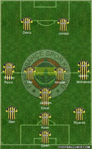 Fenerbahçe SK Formation 2010