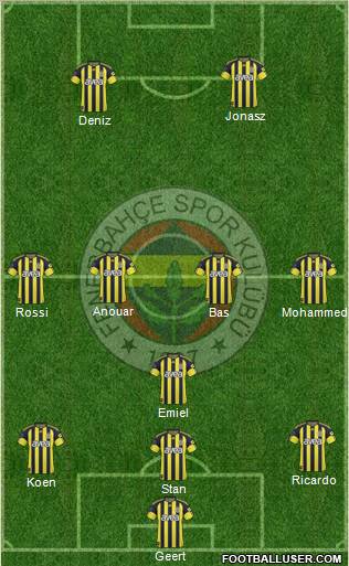 Fenerbahçe SK Formation 2010