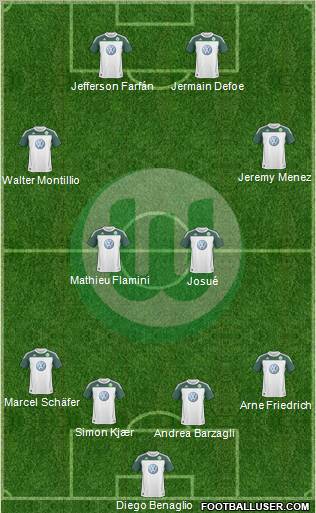 VfL Wolfsburg Formation 2010