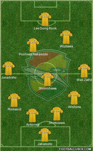 JEF United Ichihara Chiba Formation 2010