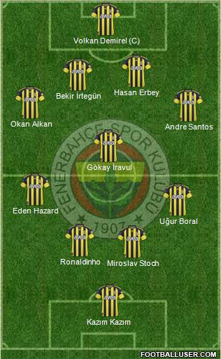 Fenerbahçe SK Formation 2010