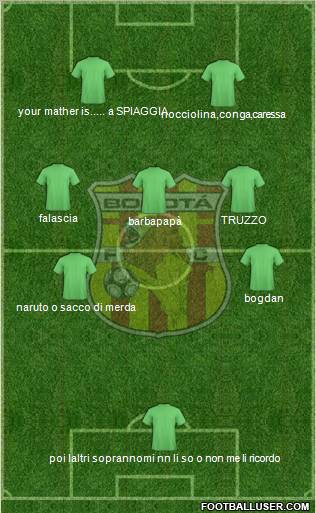 CD Bogotá FC Formation 2010