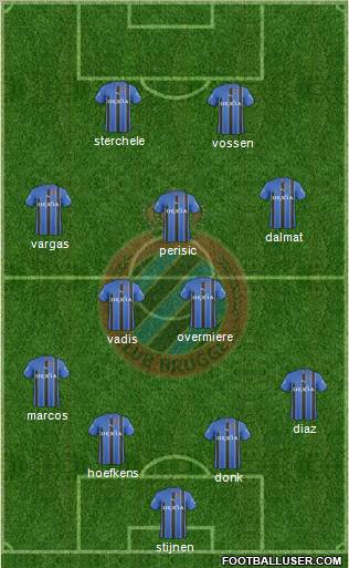 Club Brugge KV football formation