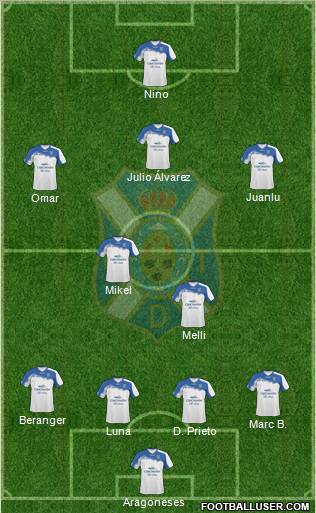 C.D. Tenerife S.A.D. Formation 2010