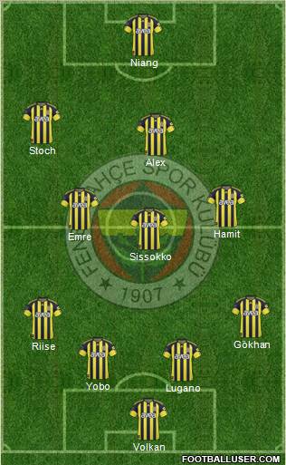Fenerbahçe SK Formation 2010