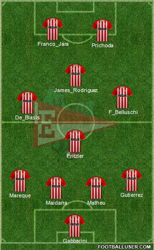 Estudiantes de La Plata football formation