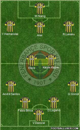 Fenerbahçe SK Formation 2010