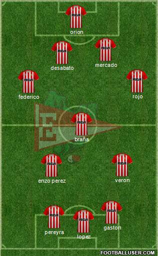 Estudiantes de La Plata football formation