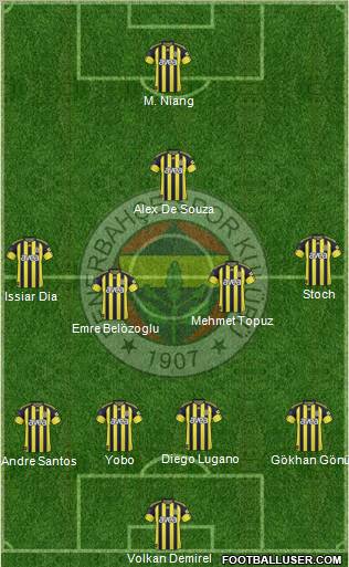Fenerbahçe SK Formation 2010