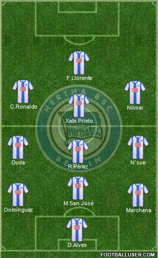 Hertha BSC Berlin Formation 2010
