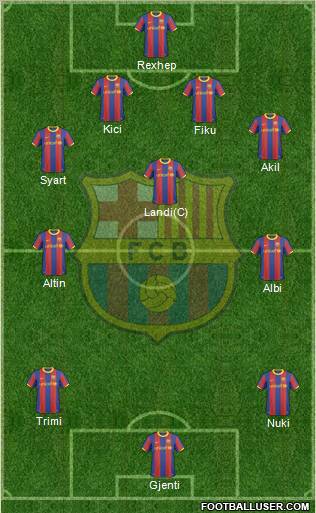 F.C. Barcelona Formation 2010