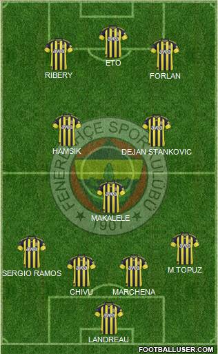 Fenerbahçe SK Formation 2010