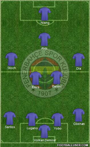 Fenerbahçe SK Formation 2010