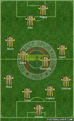 Fenerbahçe SK Formation 2010