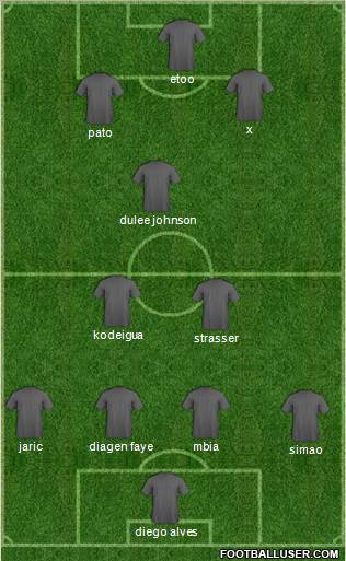 Pro Evolution Soccer Team Formation 2010