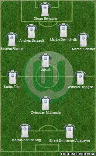 VfL Wolfsburg Formation 2010