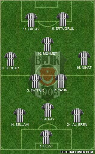 Besiktas JK Formation 2010