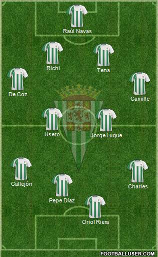 Córdoba C.F., S.A.D. football formation