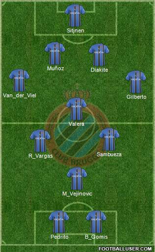 Club Brugge KV Formation 2010