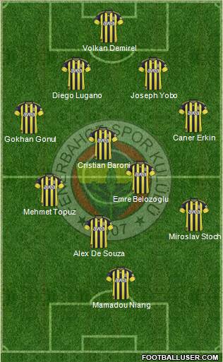 Fenerbahçe SK Formation 2010