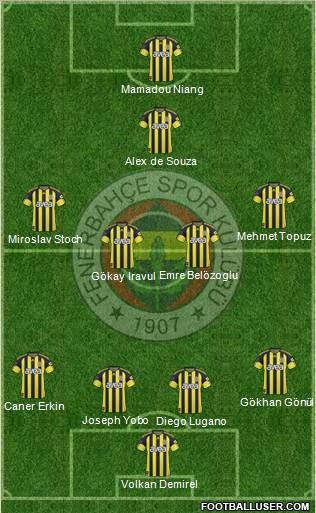 Fenerbahçe SK Formation 2010
