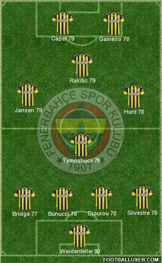 Fenerbahçe SK Formation 2010
