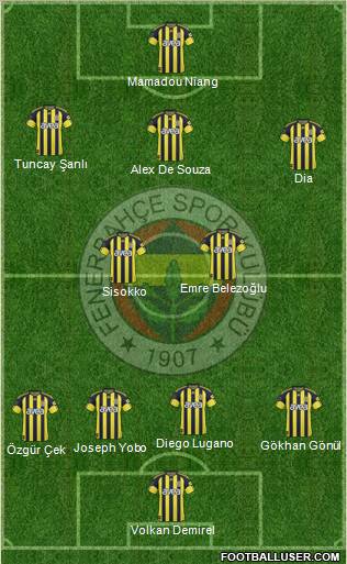 Fenerbahçe SK Formation 2010