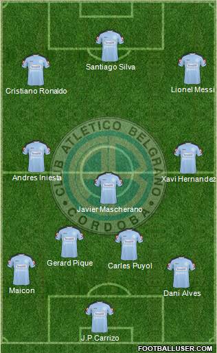 Belgrano de Córdoba football formation