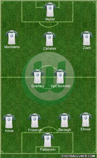 VfL Wolfsburg Formation 2010