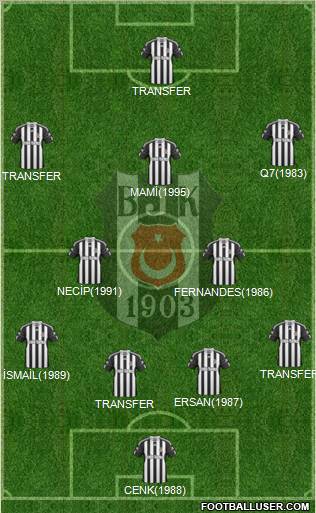 Besiktas JK Formation 2010