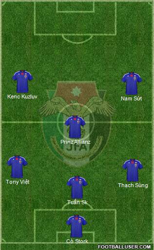 Japan football formation