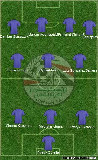 Egypt football formation