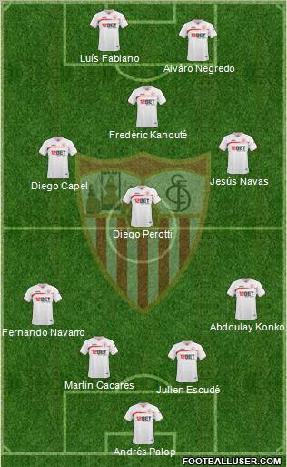 Sevilla F.C., S.A.D. Formation 2010