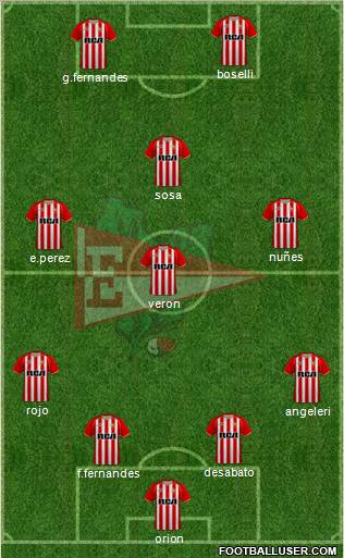 Estudiantes de La Plata football formation