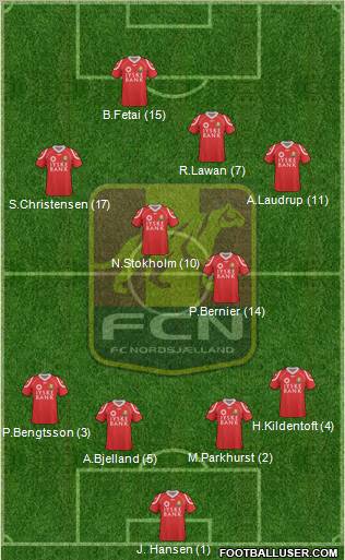 Football Club Nordsjælland Formation 2010