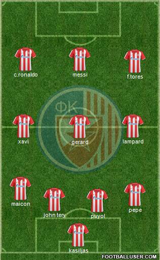 FC Red Star Belgrade Formation 2010