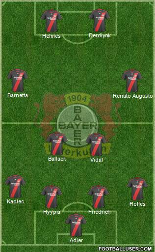 Bayer 04 Leverkusen Formation 2010