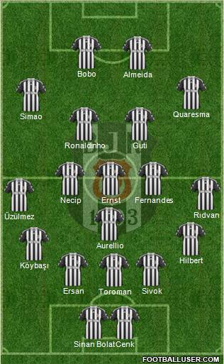 Besiktas JK Formation 2010