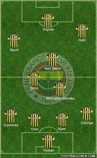 Fenerbahçe SK Formation 2010