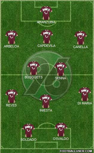 Hannover 96 Formation 2010