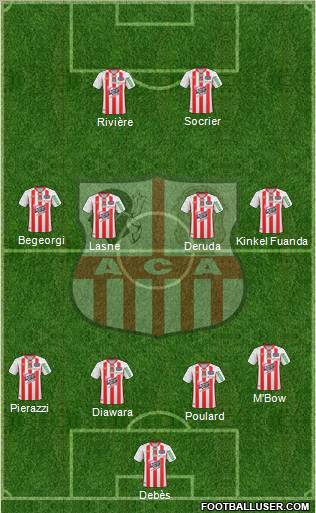 Athletic Club Ajaccien Football football formation