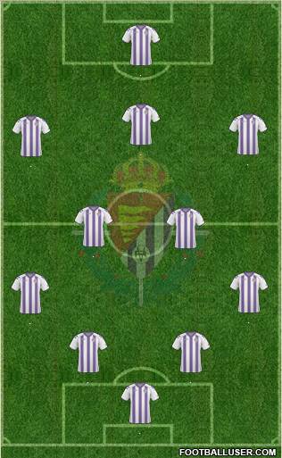 R. Valladolid C.F., S.A.D. football formation