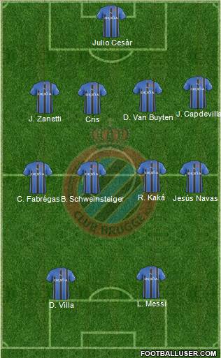 Club Brugge KV football formation