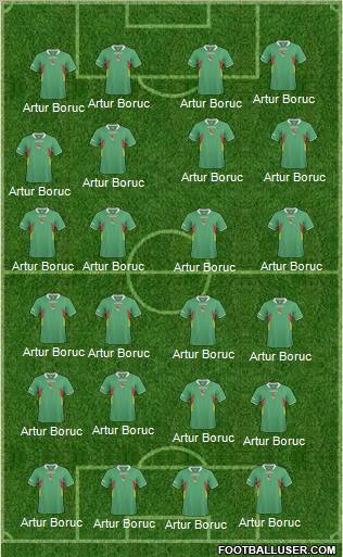 Bolivia football formation