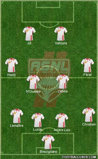 A.S. Nancy Lorraine football formation