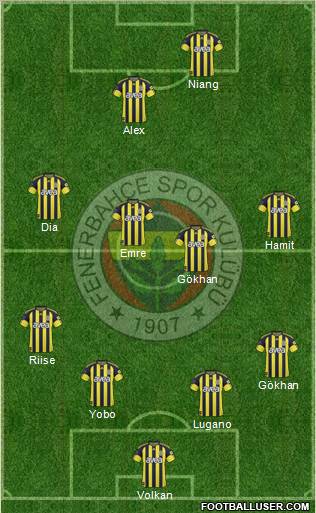 Fenerbahçe SK Formation 2010