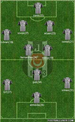 Besiktas JK Formation 2010