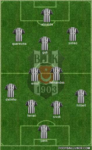 Besiktas JK Formation 2010