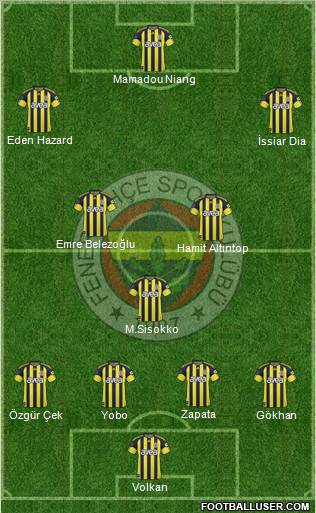 Fenerbahçe SK Formation 2010